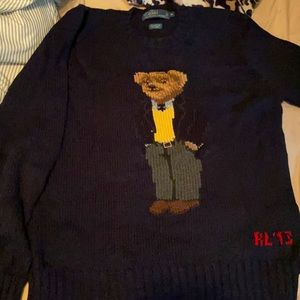 Polo bear knit sweater